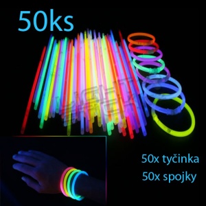 Svietiace náramky 50ks