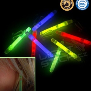 Svietiace náušnice (chemické svetlo), jeden pár