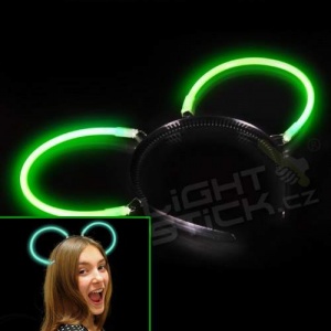 Svietiaca čelenka - uši (spojka + 2ks tyčiniek)